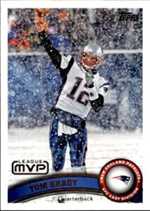 2011 topps #240 tom brady – new england patriotsmvp (nfl league mvp)