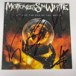 Motionless in White Signed Scoring the End of the World Framed CD Display COA