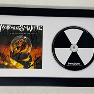 Motionless in White Signed Scoring the End of the World Framed CD Display COA