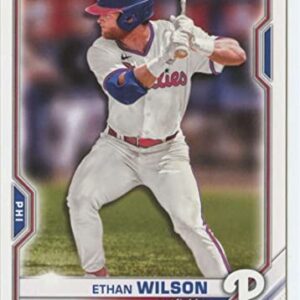 2021 Bowman Draft #BD-140 Ethan Wilson RC Rookie Philadelphia Phillies MLB Baseball Trading Card