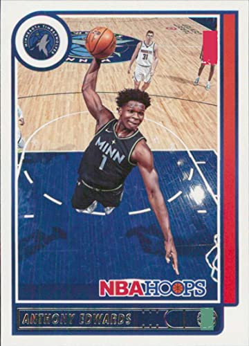 2021-22 Panini NBA Hoops #151 Anthony Edwards Minnesota Timberwolves Official NBA Basketball Card in Raw (NM or Better) Condition