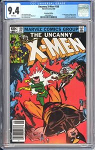 uncanny x-men 158 cgc 9.4 1982 4180289014 newsstand 1st rogue in x-men marvel key