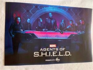 agents of s.h.i.e.l.d – 13″x20″ original promo tv poster sdcc 2019 marvel comic con shield