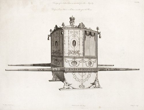 Design of a Sedan Chair as executed for Her Majesty.