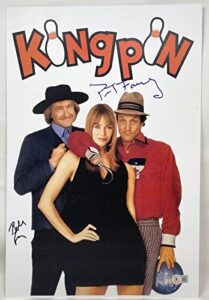 peter & bobby farrelly signed autographed kingpin movie poster 12×18 beckett coa