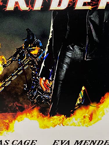 Nicolas Cage Signed Autographed Ghost Rider Movie Poster 12x18 Nic Beckett COA