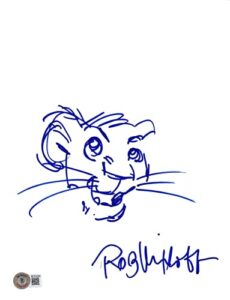 rob minkoff signed hand drawn sketch the lion king simba 8.5×11 beckett coa