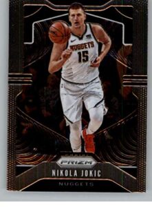 2019-20 prizm basketball #84 nikola jokic denver nuggets official nba trading card from panini america