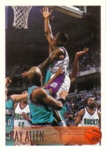 1996-97 topps basketball #217 ray allen rookie card