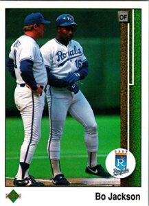 1989 upper deck #221 bo jackson kansas city royals mlb baseball card nm-mt