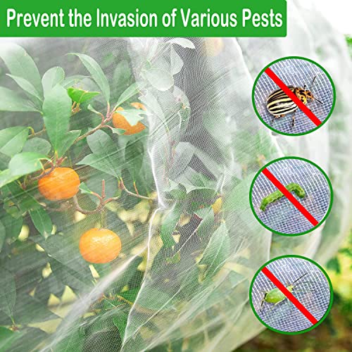 Garden Netting 4ftx10ft Mosquito Netting, Plant Covers Netting for Plant Protecting/Vegetable/Flowers Garden Netting Pest Barrier