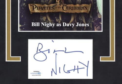 Bill Nighy"Pirates of the Caribbean" AUTOGRAPH Signed Framed 11x14 Display ACOA