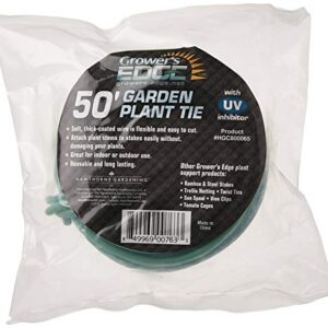 Grower's Edge Soft Garden Plant Tie 5 mm - 50 ft, Green