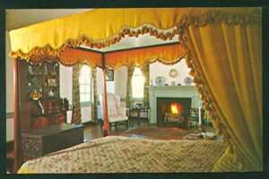 mary washington’s bedroom mother of george washington fredericksburg virginia va interior postcard