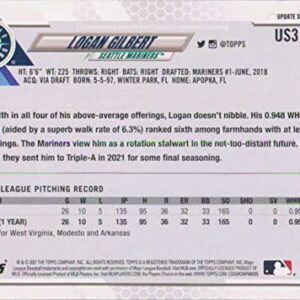 2021 Topps Update #US318 Logan Gilbert NM-MT RC Rookie Seattle Mariners Baseball