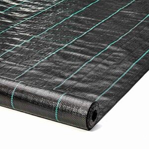 altruistic weed barrier landscape control fabric (4ftx100ft),heavy duty 125gsm outdoor ground cover garden weed block nonwoven landscaping fabric