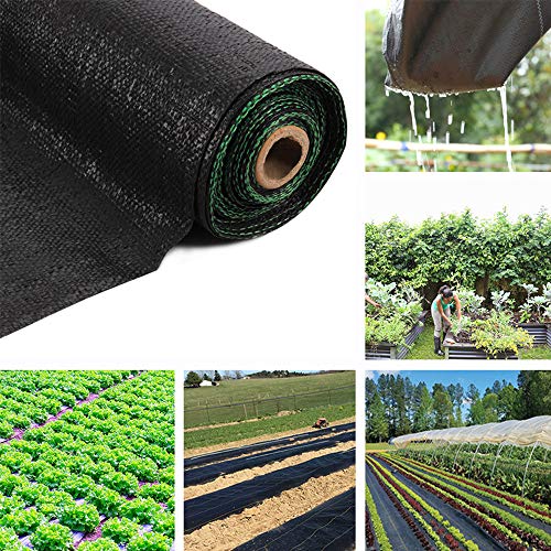 ALTRUISTIC Weed Barrier Landscape Control Fabric (4FTX100FT),Heavy Duty 125gsm Outdoor Ground Cover Garden Weed Block Nonwoven Landscaping Fabric