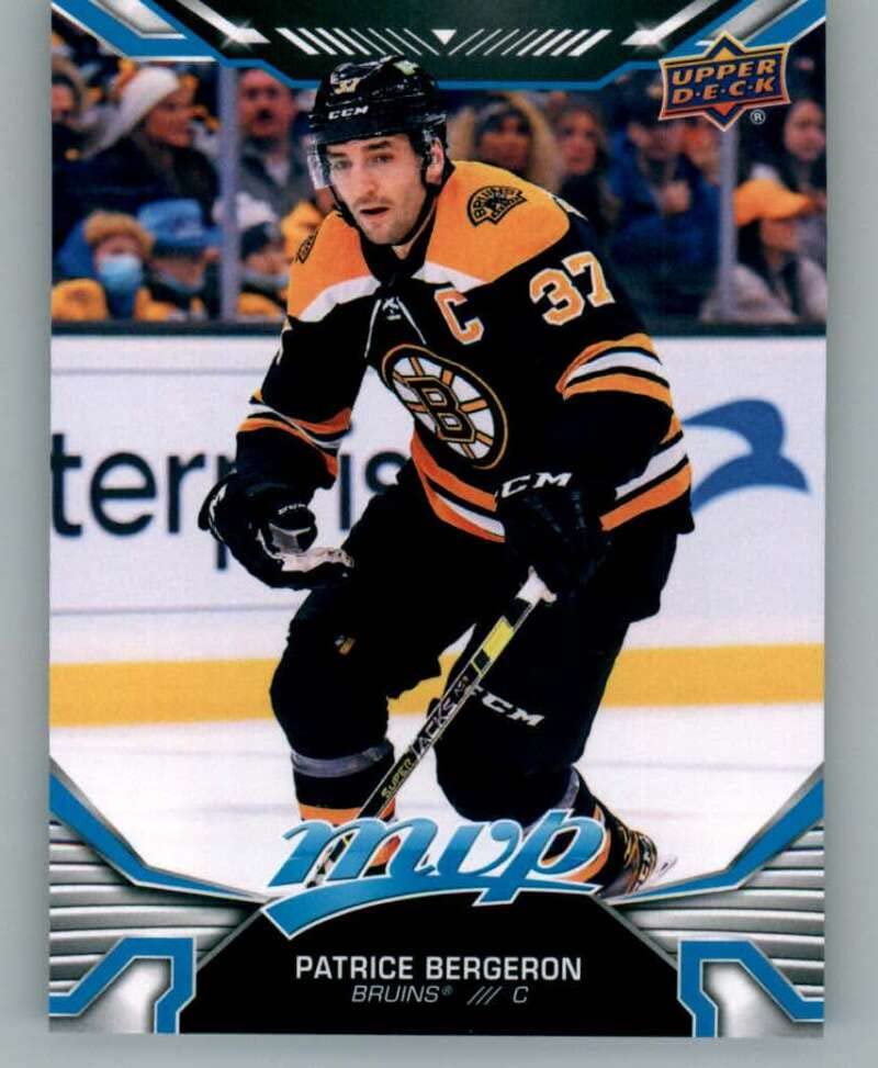 2022-23 Upper Deck MVP #109 Patrice Bergeron Boston Bruins NHL Hockey Trading Card