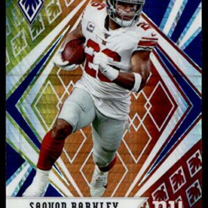 Football NFL 2020 Panini Phoenix Fire Burst #80 Saquon Barkley NY Giants