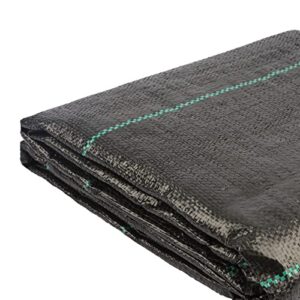 GRASSCLUB Weed Barrier Fabric, Garden Landscape Weed Blocker Woven Fabric Heavy Duty Ground Cover Mat (1)