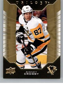 2019-20 upper deck trilogy hockey #50 sidney crosby pittsburgh penguins official nhl trading card from upper deck