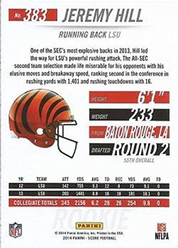 2014 Score Rookies #383 Jeremy Hill Bengals NFL Football Card (RC - Rookie Card) NM-MT