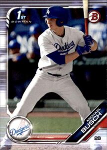 2019 bowman draft baseball #bd-57 michael busch los angeles dodgers official mlb trading card produced by topps