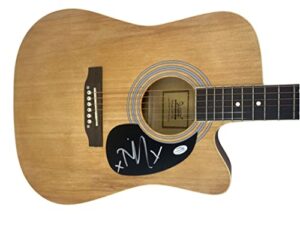 tim mcilrath signed autographed full size acoustic guitar rise against acoa coa