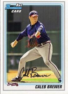 2010 bowman prospects #bp81 caleb brewer atlanta braves mlb baseball card nm-mt