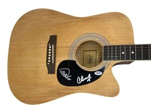 cheech & chong signed full size acoustic guitar tommy up in smoke marin psa coa