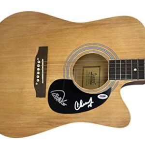 Cheech & Chong Signed Full Size Acoustic Guitar Tommy Up In Smoke Marin PSA COA