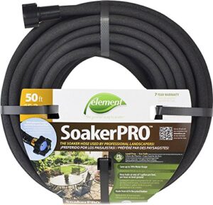 swan products element celsp38050 soakerpro landscaping soaker hose 50 ft, 3/8″ diameter, black