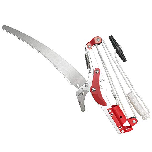 Sharp Garden Tree Pruning Saw and Pruner Head,Yenghome Tree Pruner Fruit Picker Harvester Pole Saw Tree Trimming Clipper Tool (Without Pole)