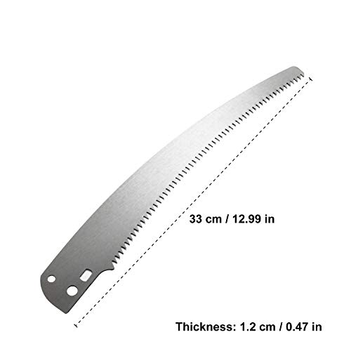 Sharp Garden Tree Pruning Saw and Pruner Head,Yenghome Tree Pruner Fruit Picker Harvester Pole Saw Tree Trimming Clipper Tool (Without Pole)