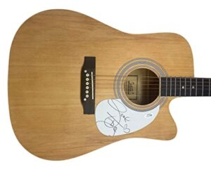 t-boz tlc signed autographed full size acoustic guitar tionne watkins acoa coa