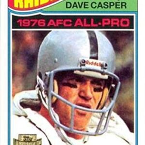 2001 Topps Archive Football #20 Dave Casper Oakland Raiders Official Retro Theme NFL Football Trading Card in Raw (NM or Better) Condition