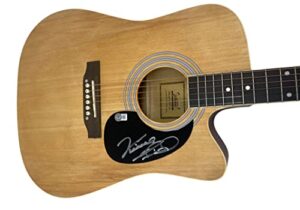 vince gill signed autographed full size acoustic guitar country star beckett coa