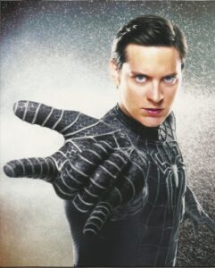 spider-man 3 tobey maguire in black uniform 8×10 photo