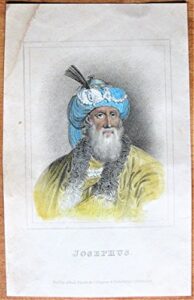 antique copperplate engraving: josephus