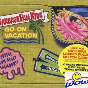 2021 Topps Garbage Pail Kids: GPK Goes on Vacation EXCLUSIVE Factory Sealed Collectors TIN with 80 Cards Including (3) TRAVEL STICKERS! Look for Autos, Sketch Cards, Printing Plates & More! WOWZZER!