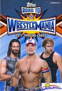 2017 topps wwe road to wrestlemania huge factory sealed hanger box with 42 cards includes (5) exclusive rtw cards! look for cards,relics & autographs of wwe superstars sting, jon cena,ric flair & more