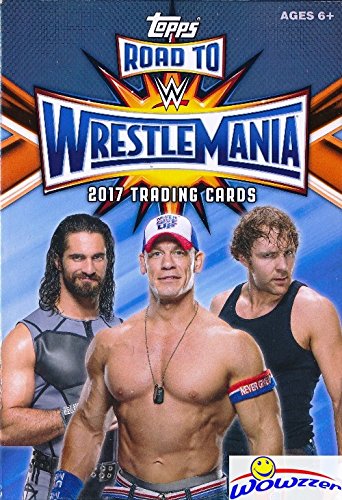 2017 Topps WWE Road to Wrestlemania HUGE Factory Sealed HANGER Box with 42 Cards includes (5) EXCLUSIVE RTW Cards! Look for Cards,Relics & Autographs of WWE Superstars Sting, Jon Cena,Ric Flair & More