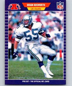 1989 pro set #391a brian bosworth nm-mt seattle seahawks football