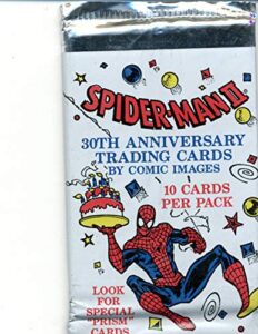 spider-man ii 30th anniversary trading cards pack