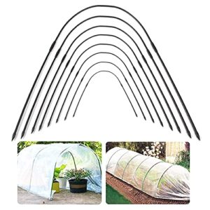 FOTMISHU Greenhouse Hoops Grow Tunnel 8pcs 20.5" x 19.6",4ft Long Garden Support Frame Steel Frame Gardening Bed Tunnel Support for Row Cover, Raised Beds, Farmland (20.5" x 19.6")