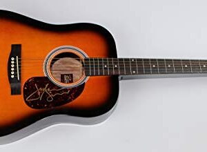 Jackson Browne Doctor My Eyes Beautiful Signed Autographed Sunburst Full Size Acoustic Guitar Loa