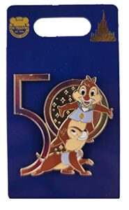 disney pin – walt disney world – 50th anniversary – chip and dale