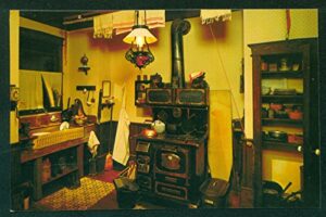 19th century kitchen provincial museum bc canada interior postcard