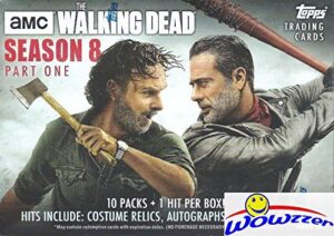 2018 topps amc the walking dead season 8 exclusive huge factory sealed retail box with autograph, relic, patch or sketch card! brand new! every pack includes one insert & one parallel! loaded !