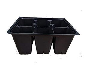aaamercantile seed starter trays 300 deep extra large cells total (50 trays of 6 cells each)